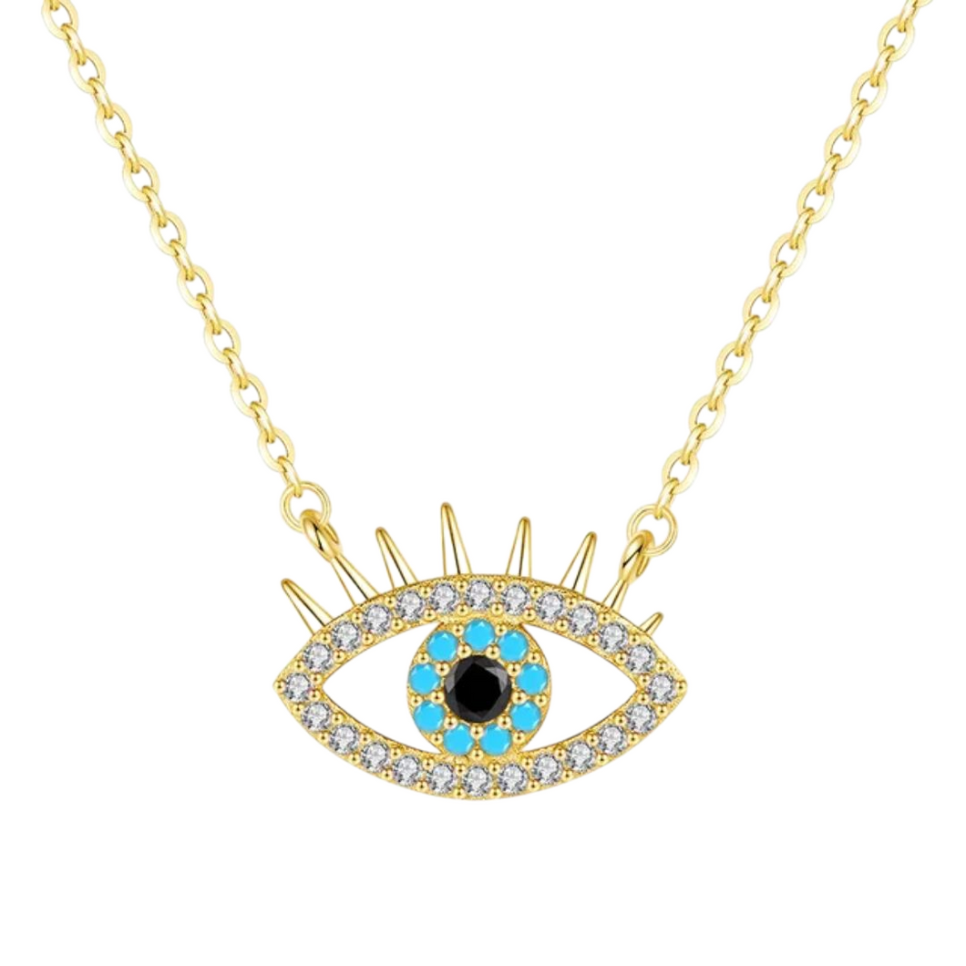 Turquoise Evil Eye Necklace