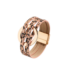 Open Circle Leather Bracelet