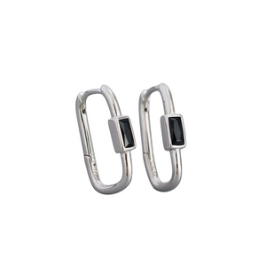 Rectangle Swarovski Crystal Earrings