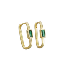 Rectangle Swarovski Crystal Earrings