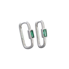 Rectangle Swarovski Crystal Earrings
