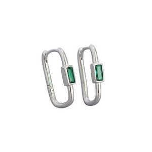 Rectangle Swarovski Crystal Earrings
