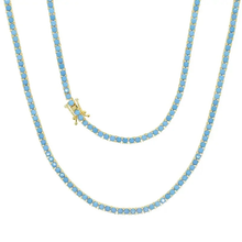 Turquoise Stainless Steel Necklace