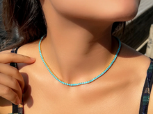Turquoise Stainless Steel Necklace