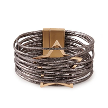 Multistrand Star Leather Bracelet