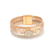 Druzy Leather Bracelet