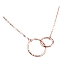 Interlocking Circle Necklace Silver