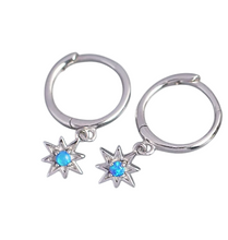 Star Opal Hoops