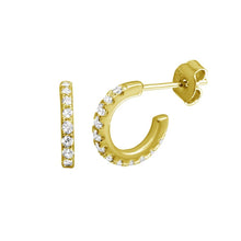 Baby Crystal Hoops