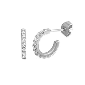 Baby Crystal Hoops