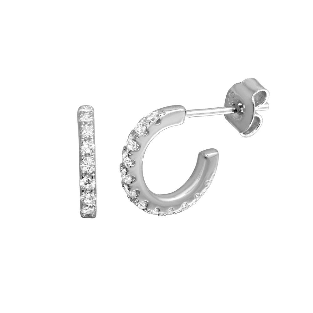 Baby Crystal Hoops