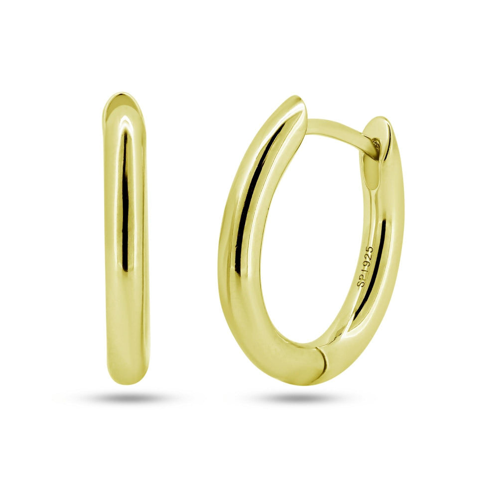 Oval Hoop Earrings