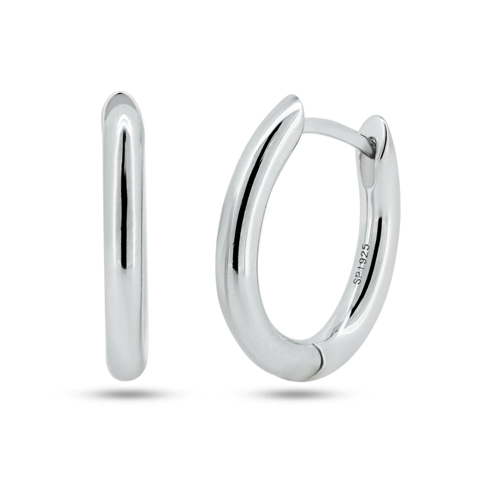 Oval Hoop Earrings