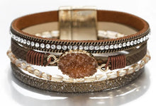 Druzy Leather Bracelet
