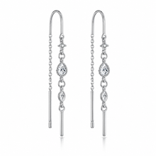 Sterling Silver Crystal Threaders