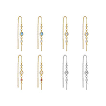 Sterling Silver Crystal Threaders