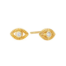 Sterling Silver Evil Eye Earrings