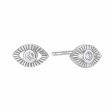 Sterling Silver Evil Eye Earrings