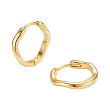 Sterling Silver Freeform Hoop Earrings