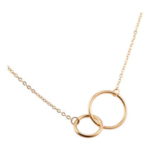 Interlocking Circle Necklace Silver