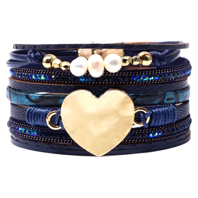 Heart Leather Bracelet