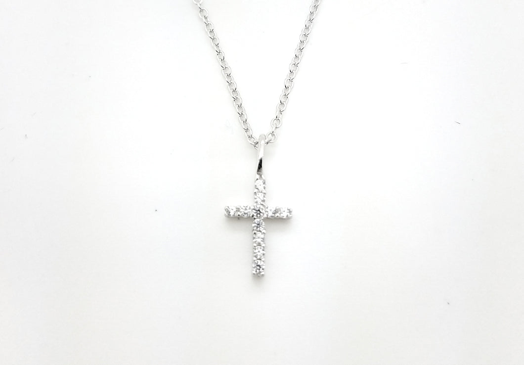 Sterling Silver Dainty Cross Necklace