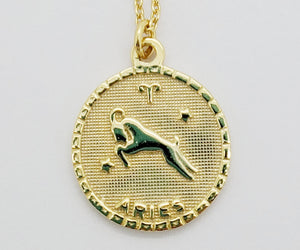 Zodiac Coin Necklace