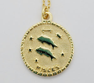 Zodiac Coin Necklace