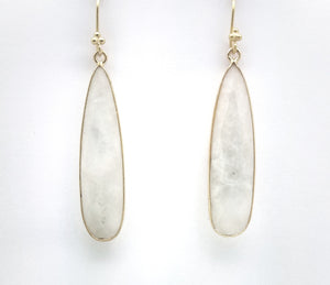 Posh Rocks - Oblong Teardrop Earrings