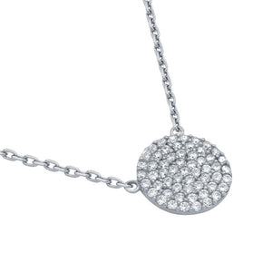 Disc Necklace Silver
