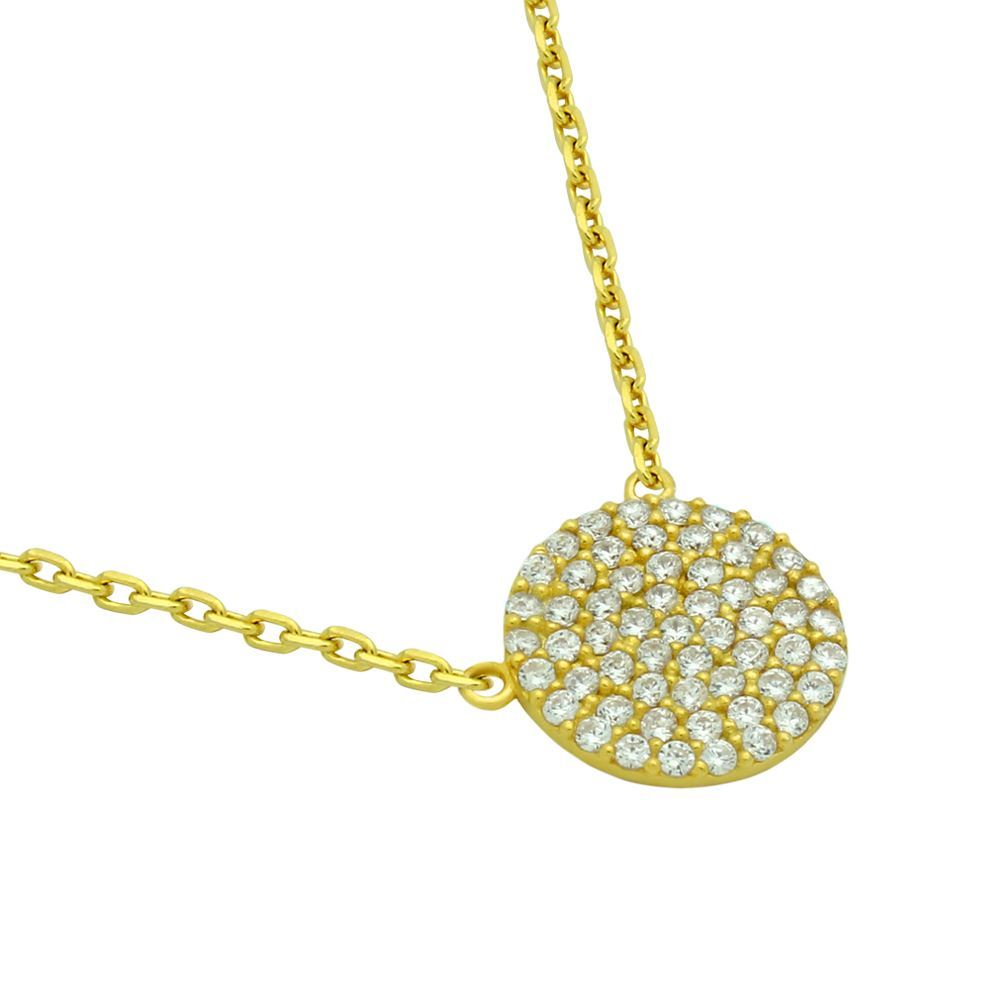 Disc Necklace Gold