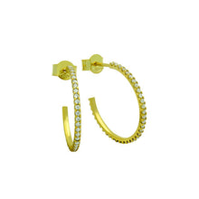 Fancy Crystal Hoops