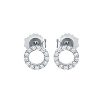 Eternity Circle Stud Earrings