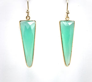 Posh Rocks - Rockstar Triangle Teardrop Earrings