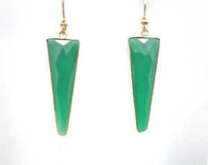 Posh Rocks - Rockstar Triangle Teardrop Earrings