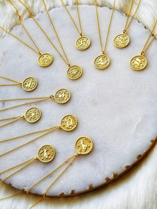 Zodiac Coin Necklace